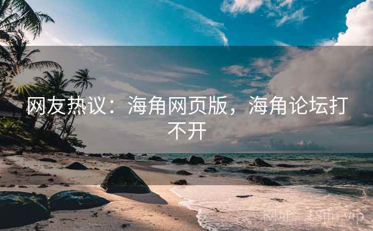 网友热议：海角网页版，海角论坛打不开