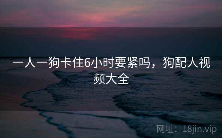 一人一狗卡住6小时要紧吗,狗配人视频大全 一人一狗卡住6小时要紧吗,狗配人视频大全